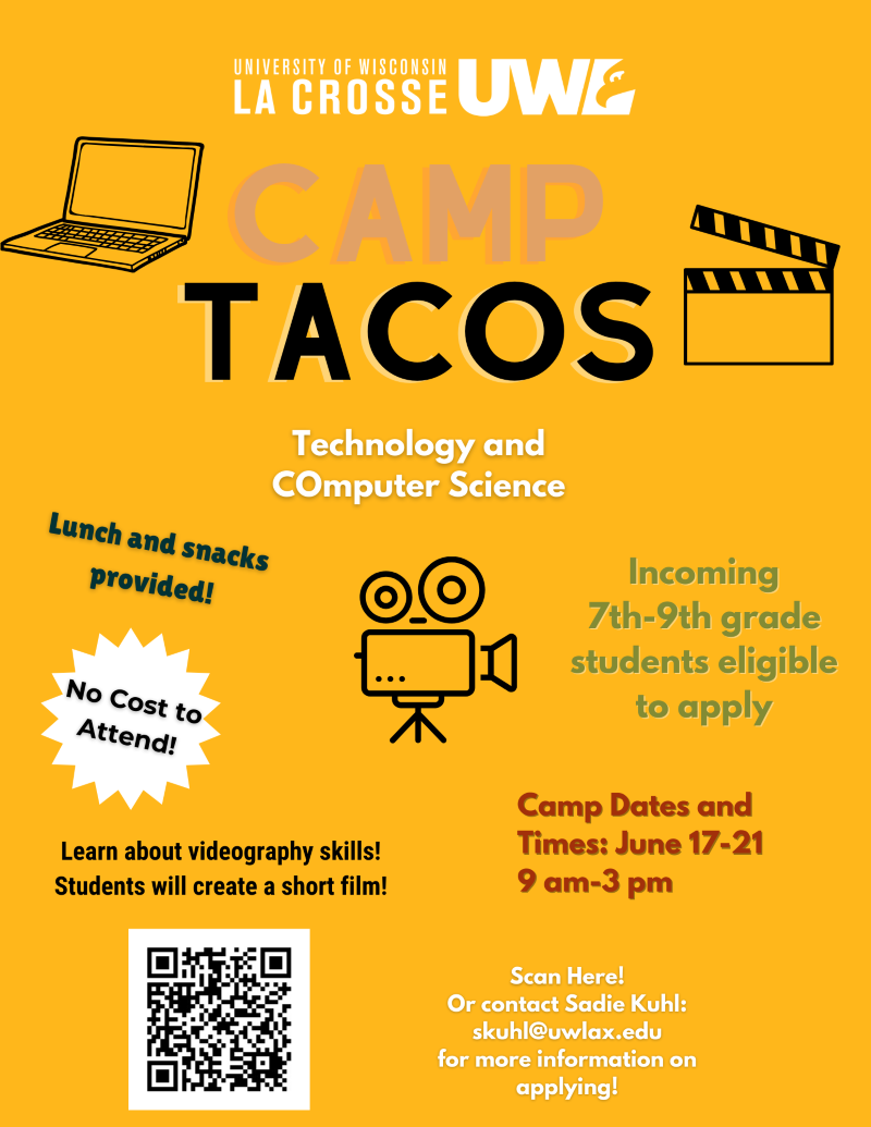 Camp TACOS camper flyer