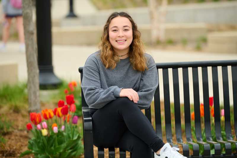 Jade Wahlgren, a senior majoring in archaeological studies, has received the inaugural Prairie Springs Environmental Leadership Award for students. The award recognizes a UWL student who is taking environmental action in the community and inspiring others to do the same.