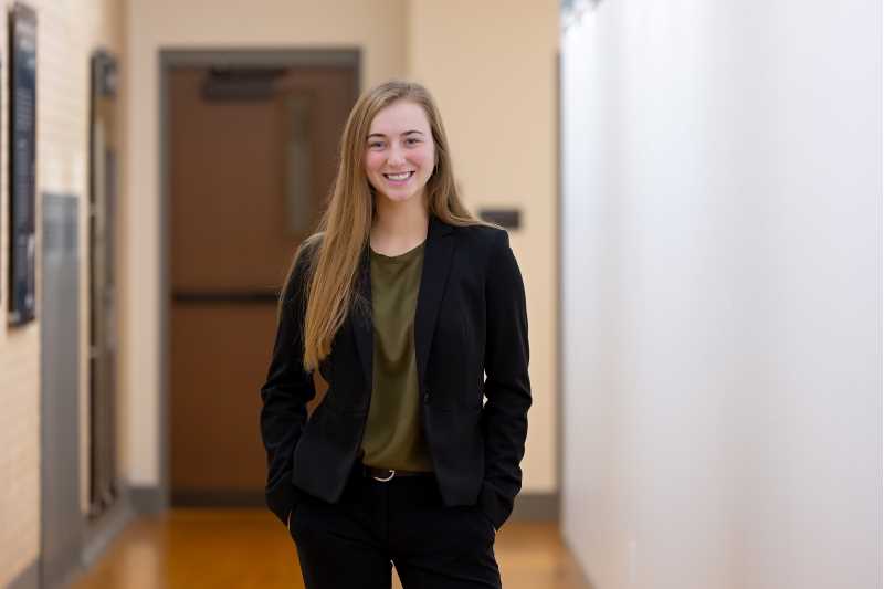 Josie Hintz, the top scholar in the College of Business Administration, says she made the right choice by enrolling at UWL. “I’ve loved my time at UWL and can’t imagine having gone to any other school,