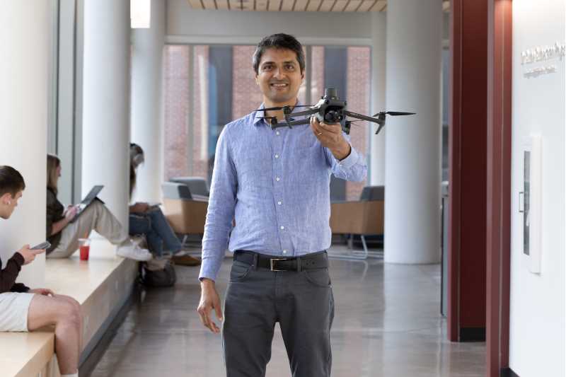 Niti Mishra is geographic information scientist who specializes in applications of drones for environmental monitoring. He is the 2024 Prairie Springs Environmental Leadership Award winner. 