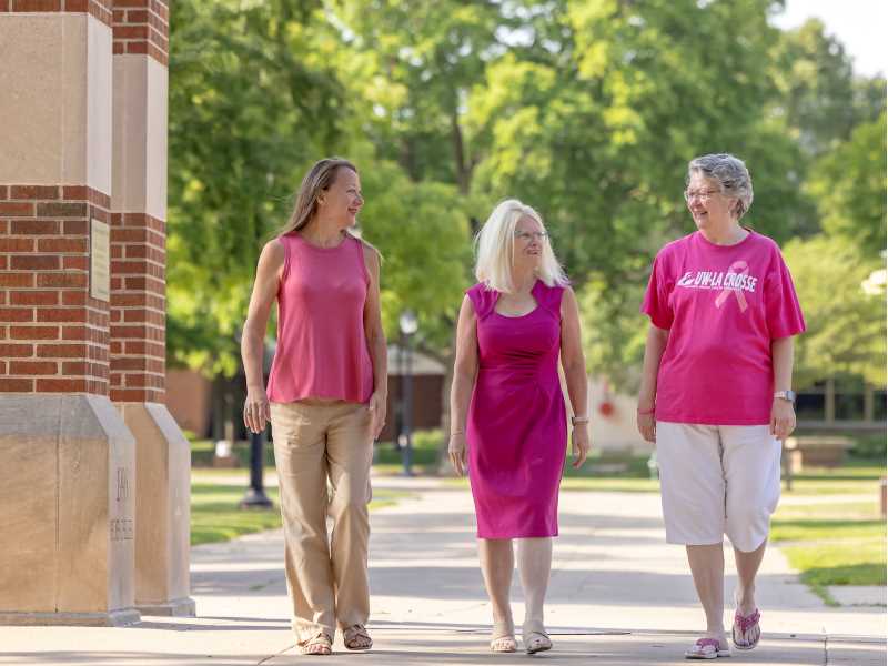 The American Cancer Society estimates that women in the U.S. have a 1 in 8 chance of developing breast cancer in their lifetime. Current, former and retired faculty and staff at UWL share their cancer stories.