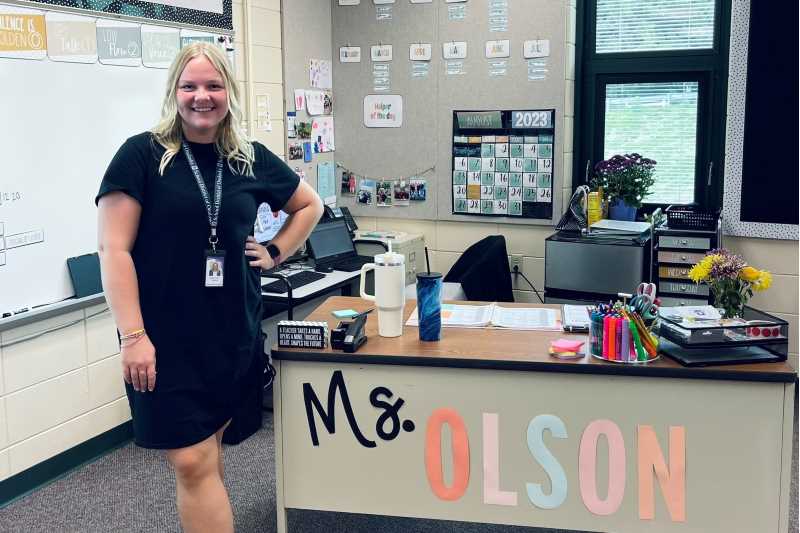 Kaylee Olson, a third grade teacher at Eagle Bluff Elementary School in Onalaska, shared some of her favorite moments from her first year teaching.