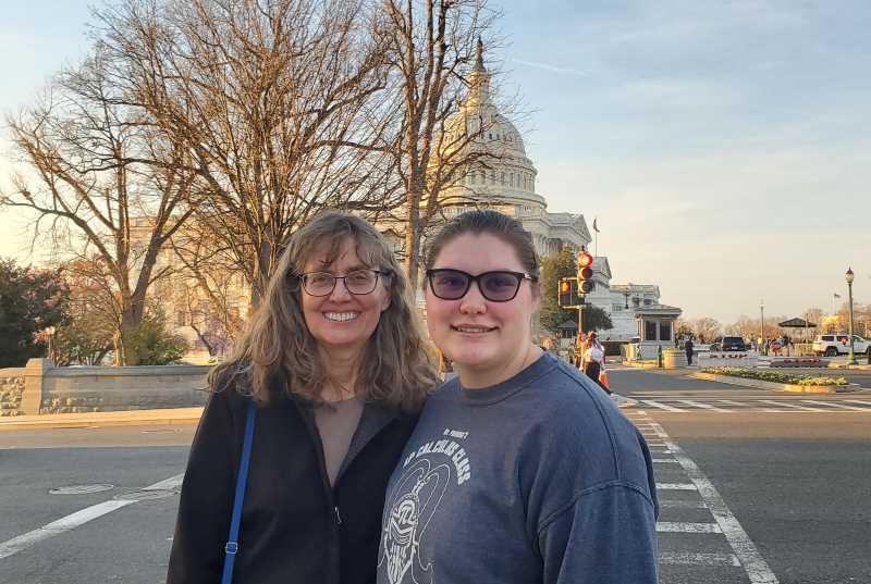 Professor Susan Kelly and student Megan Scott traveled to Washington D.C. to analyze the scholarly works of mathematician Gloria Ford Gilmer.
