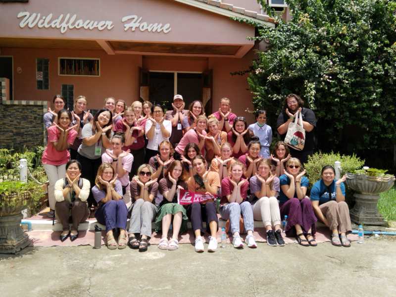 24 UWL students studied in Chiang Mai, Thailand through a faculty-led program.