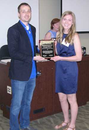 CLS student of the year co-awardee Morgan Riese