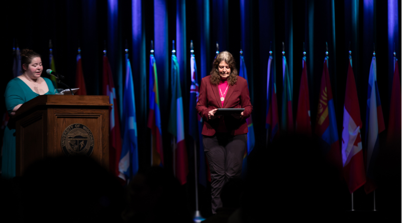 Award winner at the International Banquet