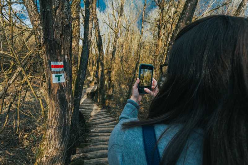 Pair an app with a hiking trail for added fun and challenge.