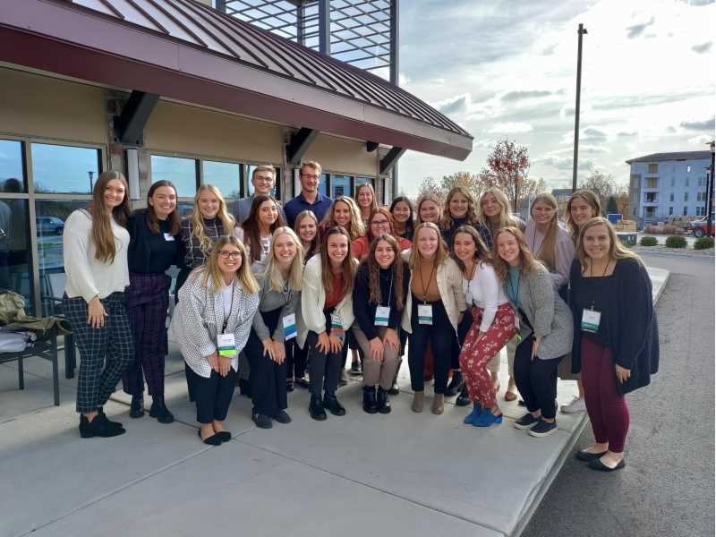 First and second year students at Fall 2022 Wisconsin School Psychologists Association Convention