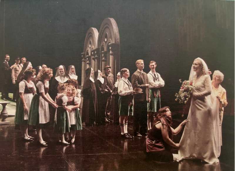 Image of the author in the musical the Sound of Music. Photo credit: Viterbo University..