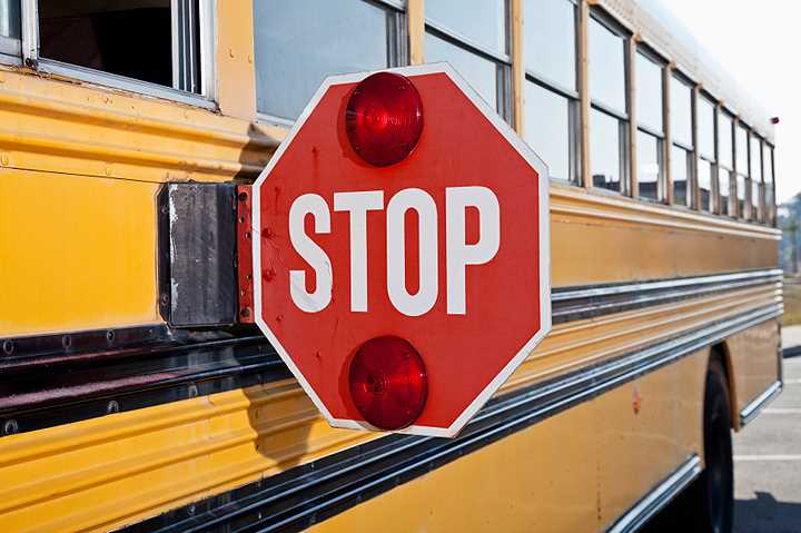 School bus stop sign. Image from Can Stock Images. 