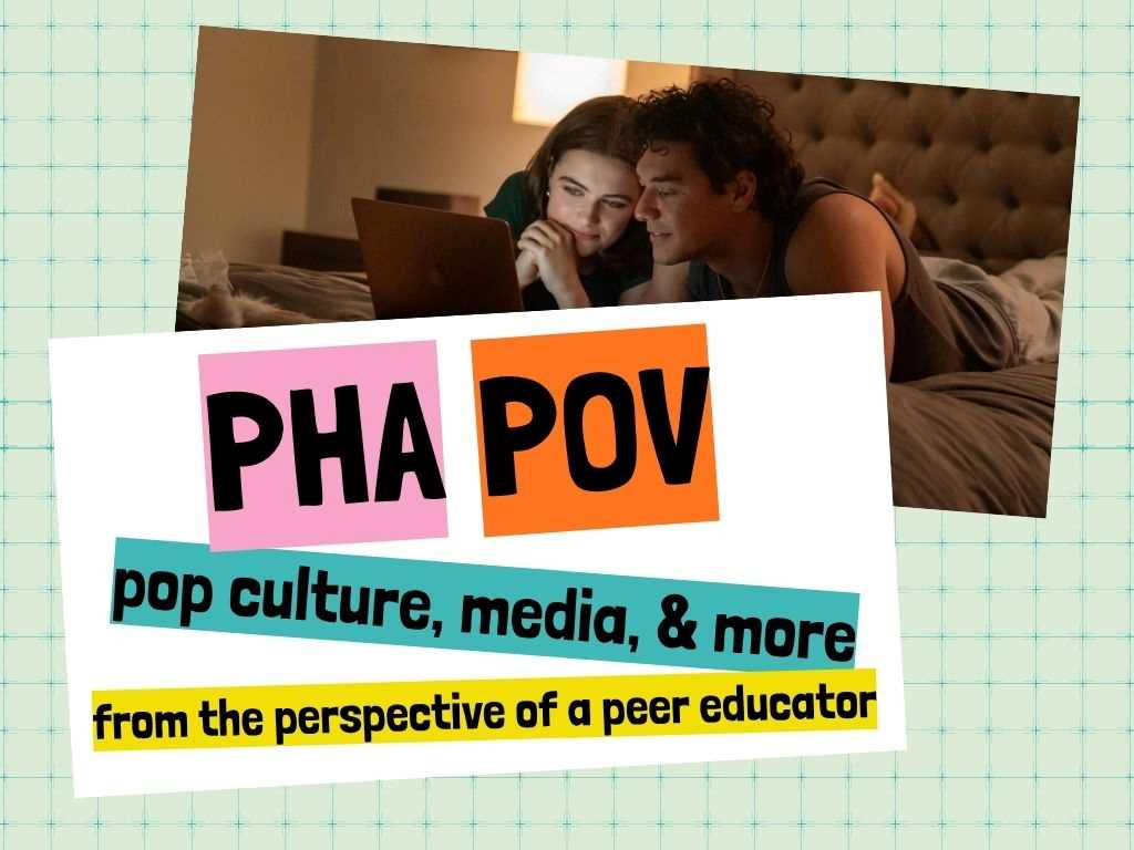 PHA POV graphic with an image of Off Campus main characters