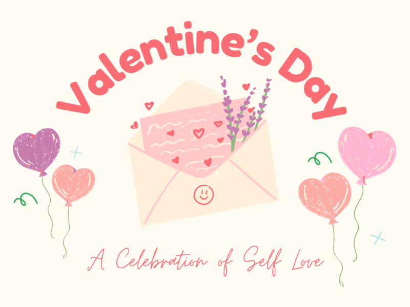 An image of a love letter with the words Valentine's Day: A Celebration of Self-Love