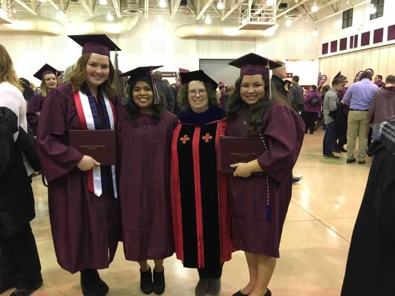 French majors and minors graduating in December 2018.