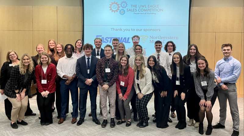 25 students participated in the 10th annual UWL Eagle Sales Competition on March 3, 2023