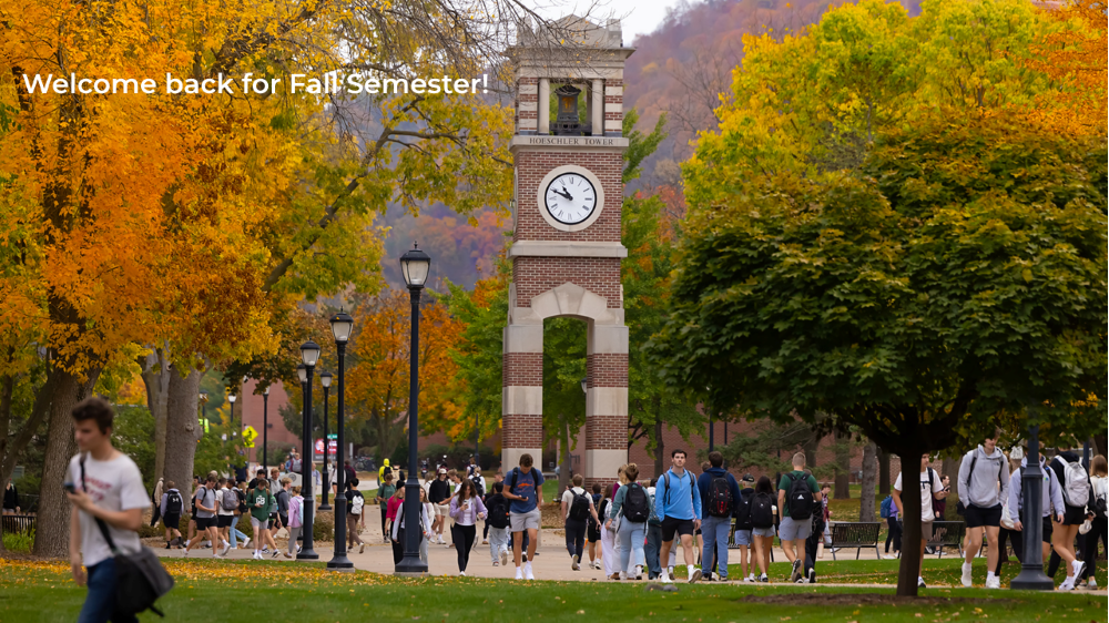 Welcome back for Fall semester!