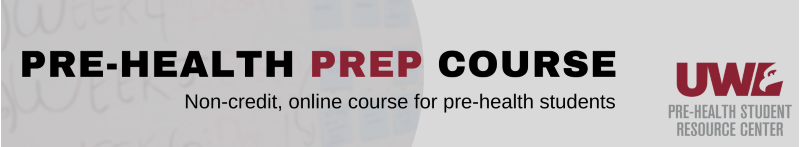 Pre-Health prep banner