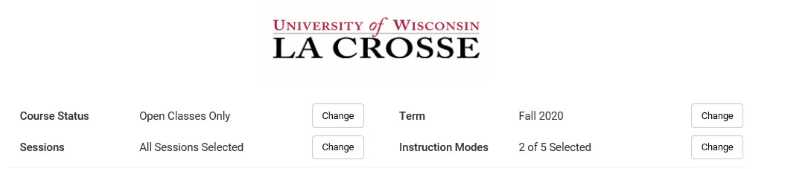 Schedule Planner offers several different filters to help you narrow down your courses. Check the filters if you are not finding the courses you expect.