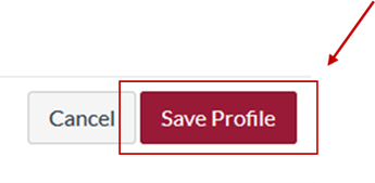 Click "Save Profile."