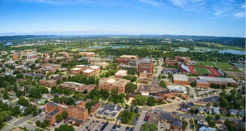 Aerial of UW-La Crosse