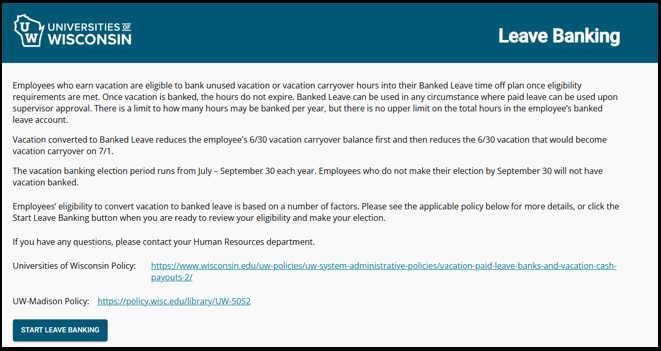 Banked Leave 2025