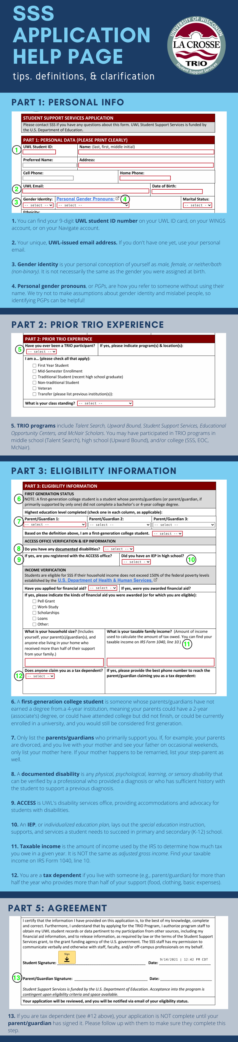Infographic: Tips, definitions, and clarifications for completing SSS application
