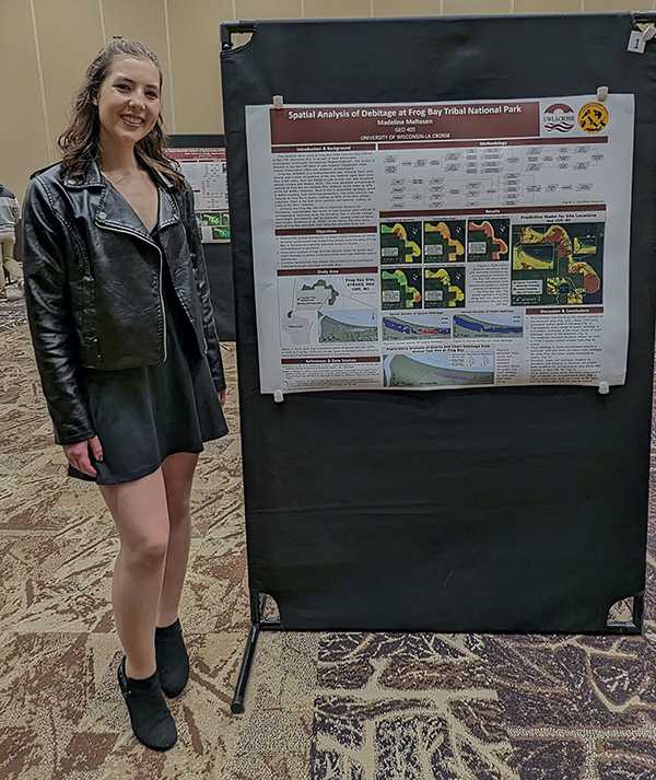 Madeline Meltesen with her Posters