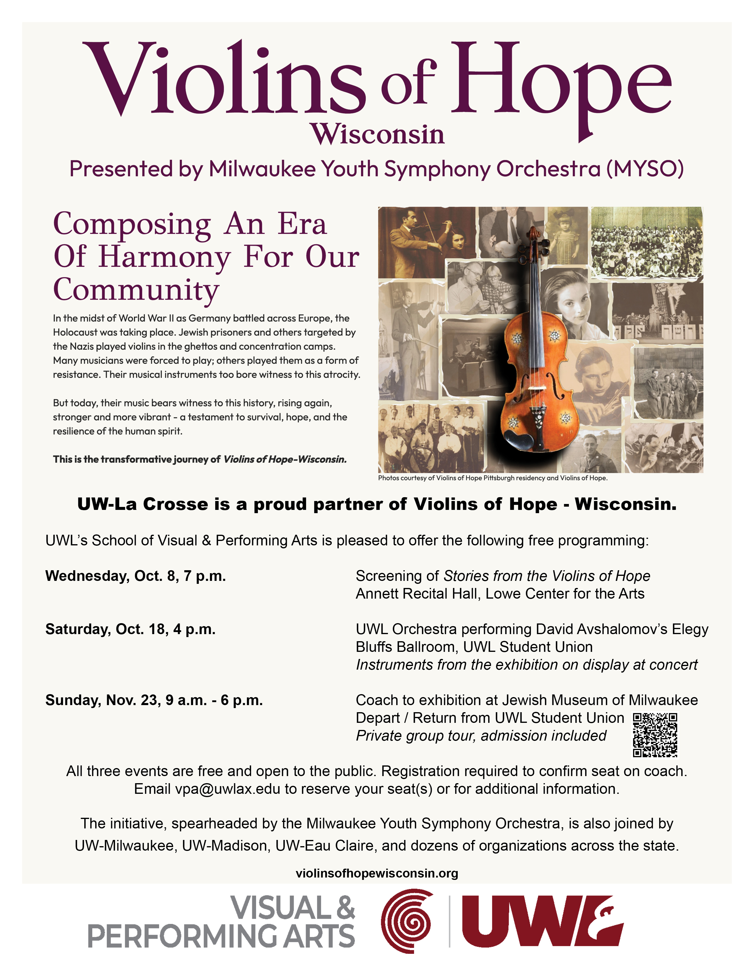 Violins of Hope - Wisconsin Initiative