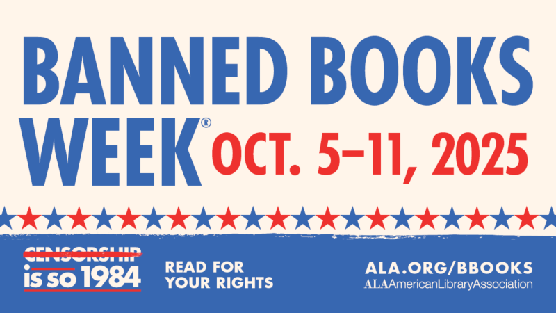 Banned Books Week poster from the American Library Association