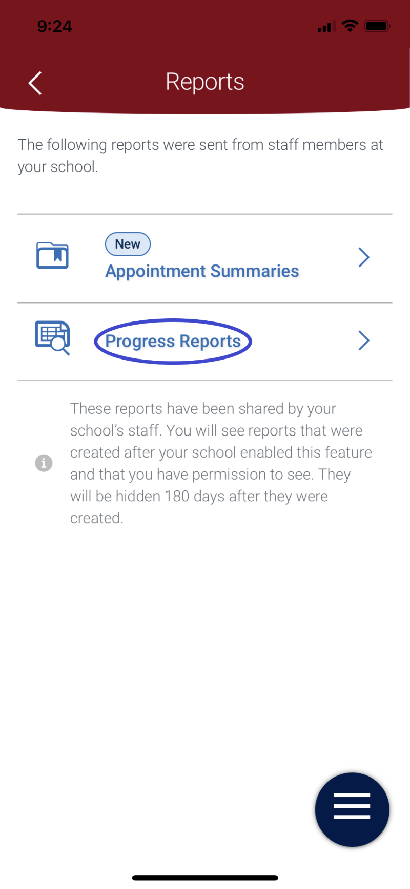 Select Progress Reports