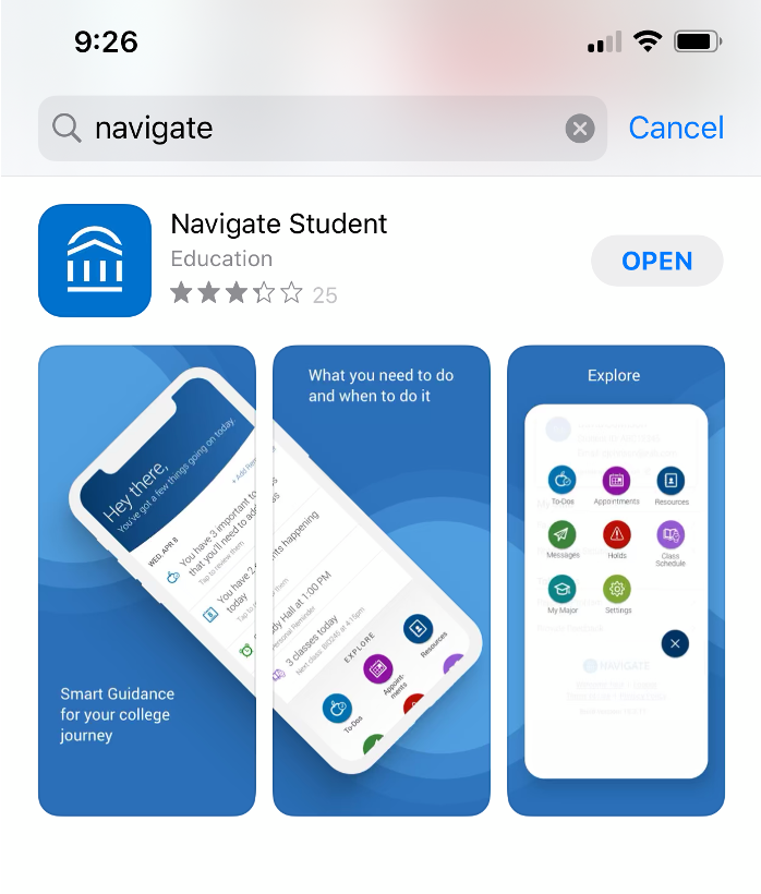 Navigate Download App Store