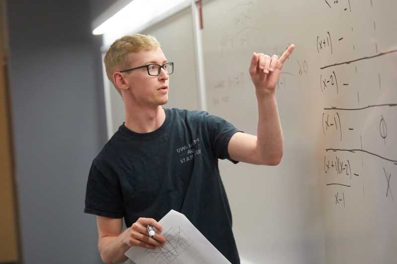 Mitch Haeuser, ’19, mathematics major and physics minor, had a rocky start to college. But some discoveries about college helped him learn to thrive.