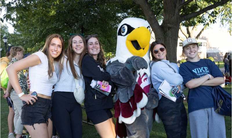 Eagle Fest on the UW-La Crosse campus is a great opportunity to meet other students. The annual event at the start of the school year features live music, entertainment, food and fun.