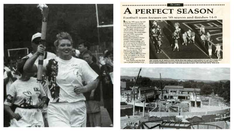  Take a walk down memory lane by reliving campus happenings from 1996.     Photos courtesy of UWL Murphy Library Digital Collections