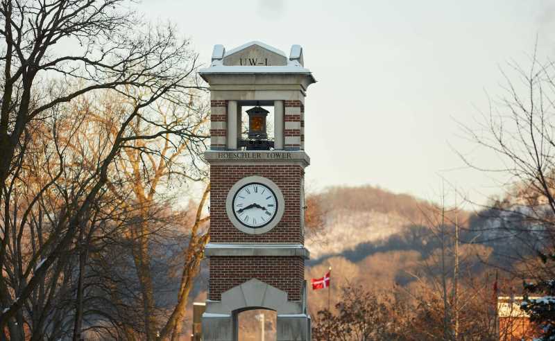 Hoeschler Tower is one of the most iconic landmarks on the UW-La Crosse campus.