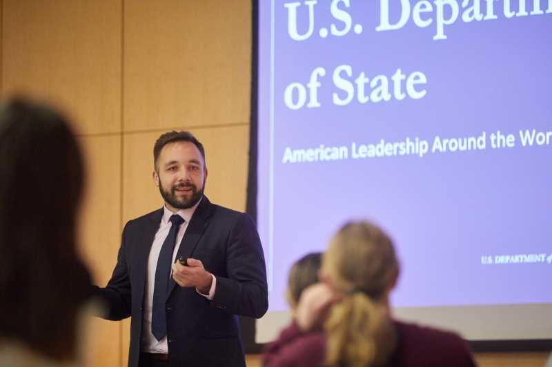 Benjamin Levelius, '10, is a Foreign Service Officer for the U.S. State Department. His work has exposed him to all kinds of cultures, people and experiences. 