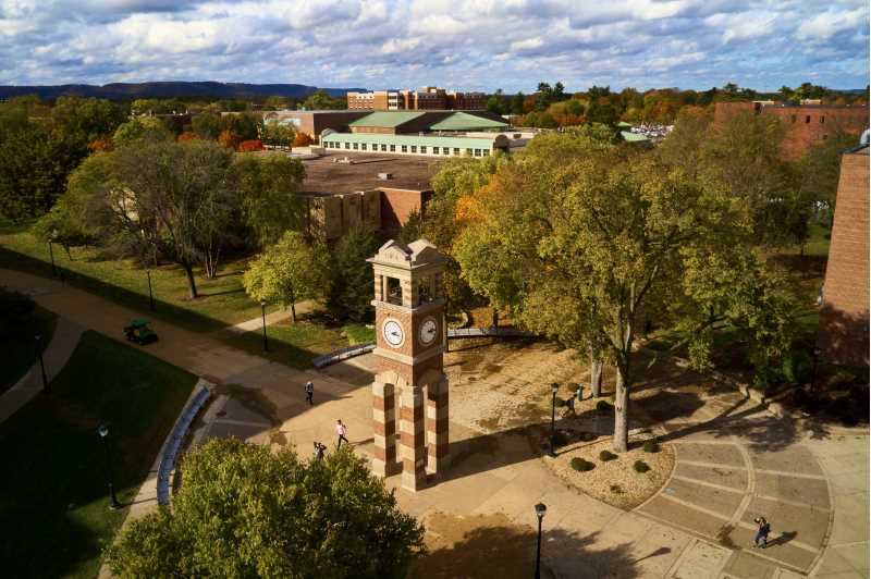 Image of the Hoeschler Tower on the UW-La Crosse campus.