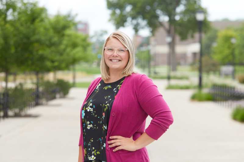 Britney Heineman, the office operations associate for University Marketing & Communications, is the recipient of the 2021 University Staff Excellence Award. The award is given annually to a university staff member who has made outstanding contributions to UWL and the broader community.