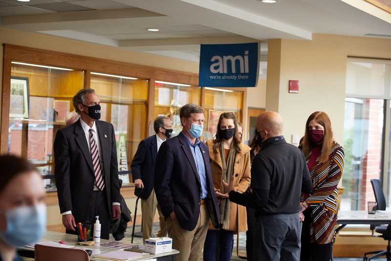 Rep. Ron Kind joined UWL leaders and state and local health officials for a tour of the community-based vaccination clinic at UW-La Crosse on Tuesday. The clinic is increasing its capacity to 250 tests per day, with the goal of reaching 1,000 by mid-April.