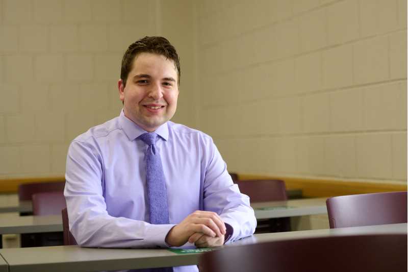 Anthony Chergosky, an assistant professor in the Political Science & Public Administration Department, is one of six UWL faculty to earn this year's Eagle Teaching Excellence Award.