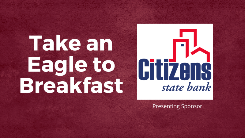 UWL's Take an Eagle to Breakfast event is set for Wednesday, Feb. 23, at the Cleary Alumni & Friends Center.