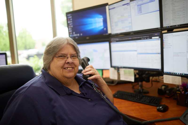 Jeri Baller, a longtime dispatcher with the UW-La Crosse Police Department, is the recipient of the 2022 University Staff Excellence Award. “When you pick up the phone, you never know what it’s going to be,” Baller says of her job. “That’s what I like about it.” 