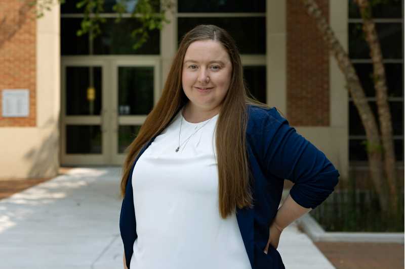 In her 20s, Nicole Novak worked at a bank to support her “dance teaching habit” by night. Banking and teaching eventually helped her discover her love for administrative work and helping students. Now, she’s found her dream job advising Eagles using her Student Affairs Administration master’s degree.