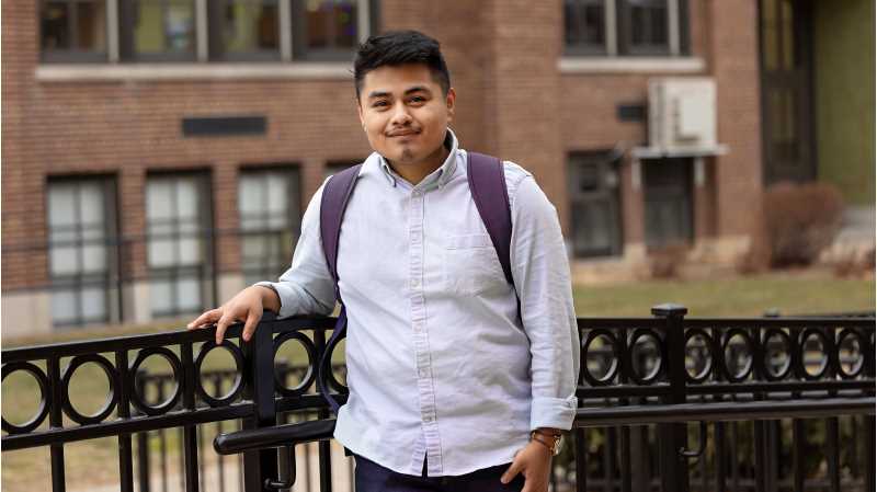 Angel Velasco Lopez, a senior teacher candidate at UW-La Crosse, is the recipient of the Office of Multicultural Student Services' 50th Anniversary Scholarship. He says the scholarship has allowed him to focus less on financing his education and more on creating fun and engaging activities for his students.