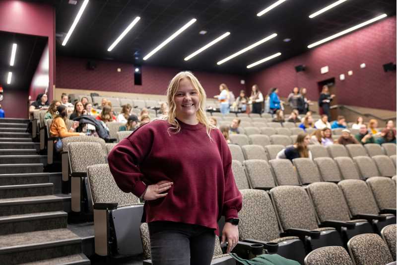 Kaylee Olson, a School of Education spring graduate,  was part of the SOE Dean's Student Advisory Council. The group is intended to streamline communication and enhance collaboration between education students and the Dean's Office.