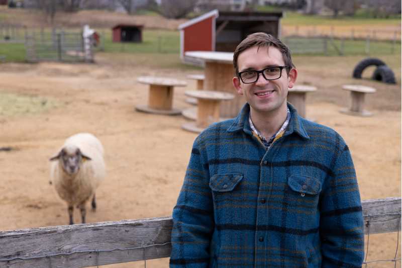 David Elzinga, UWL assistant professor of mathematics and statistics, combines approaches from Mathematics, Statistics, and Data Science to address scientific questions based on biological topics such as how to protect sheep health in the wake of infectious disease outbreaks.
