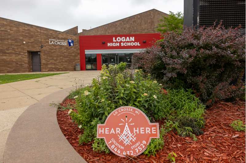 Logan High School on the North Side is one of the future sites for the Hear, Here project's expansion to the North Side of La Crosse.