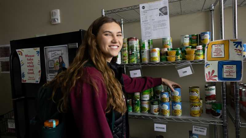 UWL operates a food pantry and clothing closet for those in need across campus.