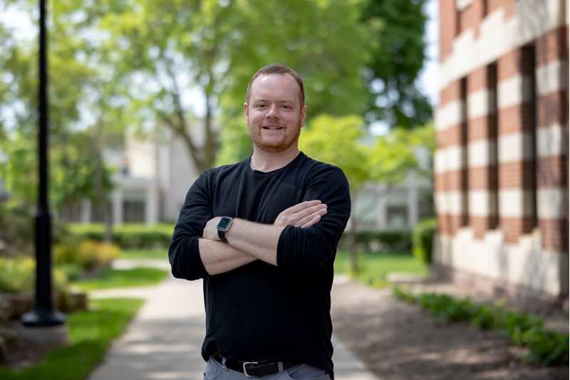 Tyler Gabbard-Rocha, a lecturer in the Global Cultures & Languages Department, is one of seven UWL faculty to earn a 2023 Eagle Teaching Excellence Award.