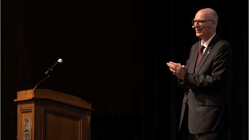 Days before the start of his first semester as chancellor, James Beeby outlined his vision for UWL with the campus community.