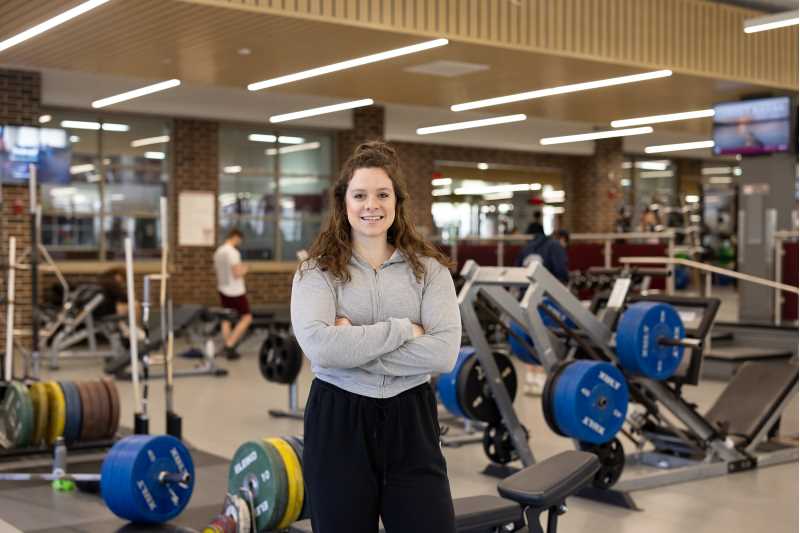 Lucy Suek, a REC employee and a UWL senior majoring in Exercise & Sport Science: Fitness Track, is this year’s Student Employee of the Year. Post graduation she plans to attend Denver University’s graduate program for Clinical Exercise Physiology. 
